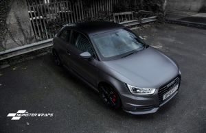 Audi A1 Modified Elegant Audi A1 Satin Grey Black Full Wrap Cars Audi A1 Black Audi Audi-2022-2022