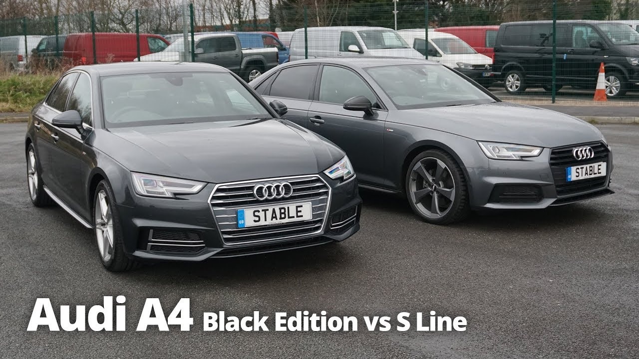 audi a4 saloon black edition vs s line stable lease youtube