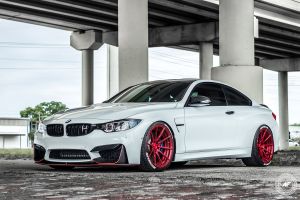 M4 Bmw Modified Awesome Bmw M4 with 702whp and Bright Brushed Red Wheels