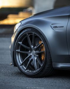 Modified Benz Luxury Mercedes Benz C63s Amg with Hre P104 In Brushed Dark Clear-2201-2201